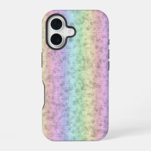 Rainbow in Elephant Skin Leather Optik iPhone 16 Case