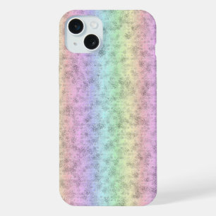 Rainbow in Elephant Skin Leather Optik iPhone 15 Plus Case