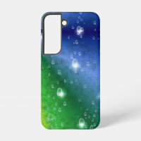 Rainbow in Elephant Skin Leather Optik & Raindrops