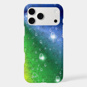 Rainbow in elephant skin leatheroptik & raindrops