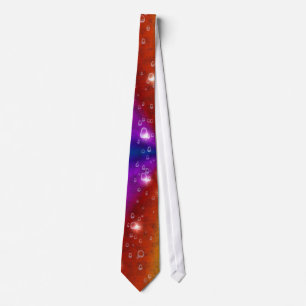 rainbow in elephant skin leatheroptik & raindrops tie