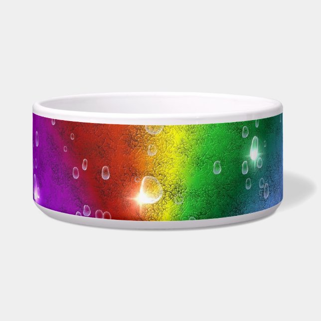 rainbow in elephantenskin leatheroptik & raindrops (Front)
