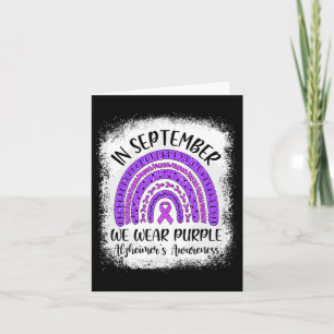 Rainbow In September We Wear Purple Heimerheimer's Card
