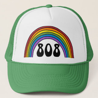 Rainbow in the 808 trucker hat