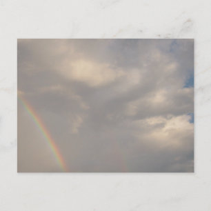 Rainbow in the Clouds Sky and Weather Photography Postcard