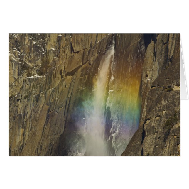 Rainbow in Upper Yosemite Falls in Yosemite (Front Horizontal)
