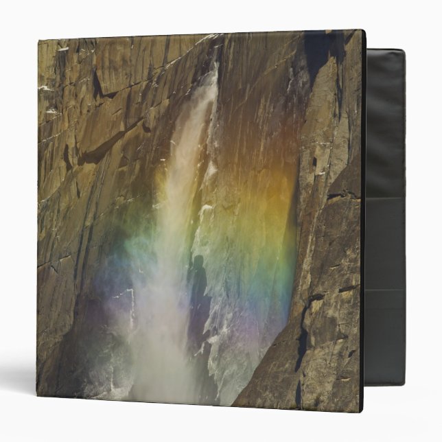 Rainbow in Upper Yosemite Falls in Yosemite Binder (Front/Inside)