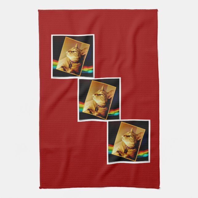 Rainbow Indigo Kitchen Towel (Vertical)