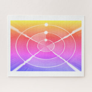 Rainbow infinity jigsaw puzzle