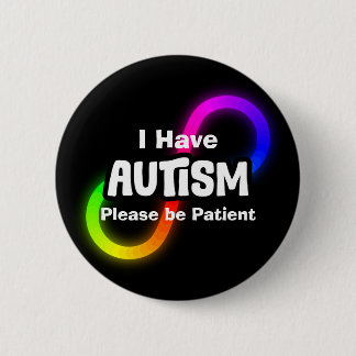Rainbow Infinity Knot Autism Awareness 2 Inch Round Button