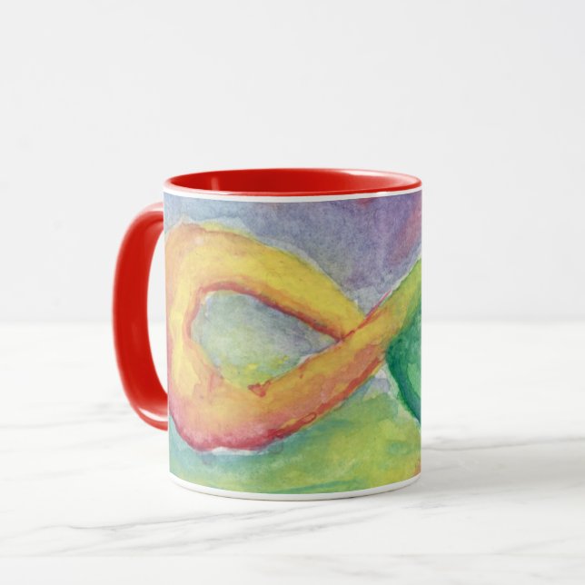 Rainbow Infinity par Lyric Rivera - Mug de café (Devant gauche)