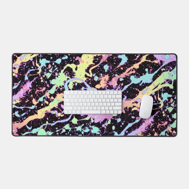 rainbow ink splash extreme : desk mat (Keyboard & Mouse)