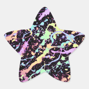 rainbow ink splash extreme : star sticker