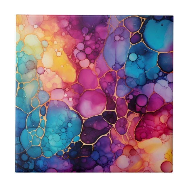 Rainbow Ink Tile (Front)