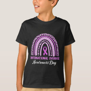 Rainbow International Overdose Awareness Day Purpl T-Shirt