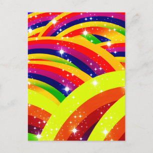 rainbow invasion postcard