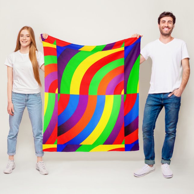 RAINBOW INVITATION GREETING PACKAGE FLEECE BLANKET (In Situ)