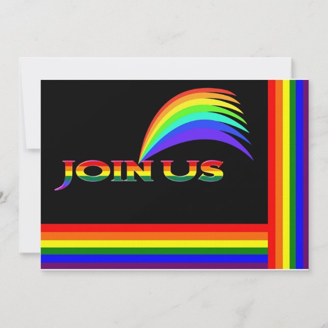 Rainbow Invitations (Front)