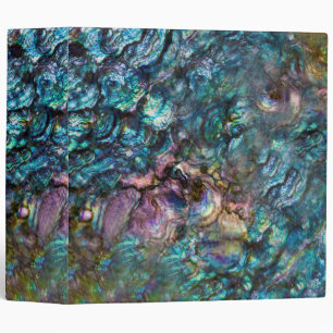 Rainbow Iridescent Abalone Sea Shell Binder