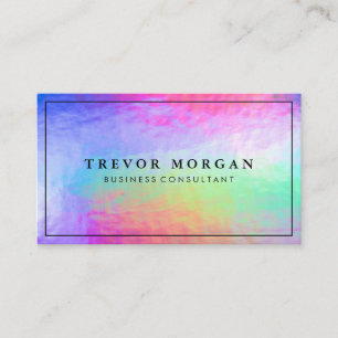 Rainbow Iridescent Colours Business Card