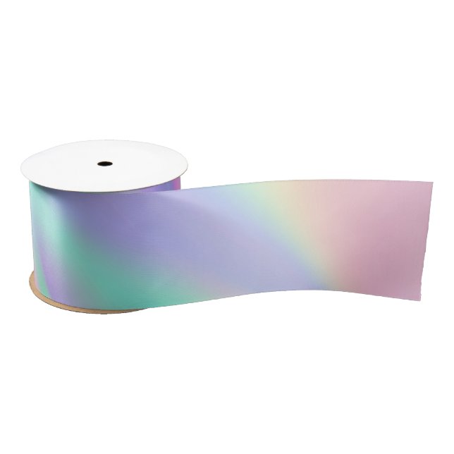 Rainbow Iridscent Satin Ribbon (Spool)