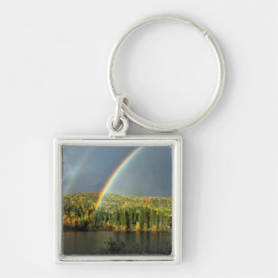 rainbow irish luck lucky nature sky water trees keychain