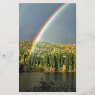 rainbow irish luck lucky nature sky water trees stationery
