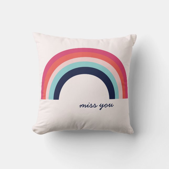 Rainbow Je Vous Manque Coussin (Recto)