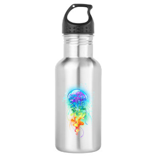 Rainbow jellyfish 532 ml water bottle
