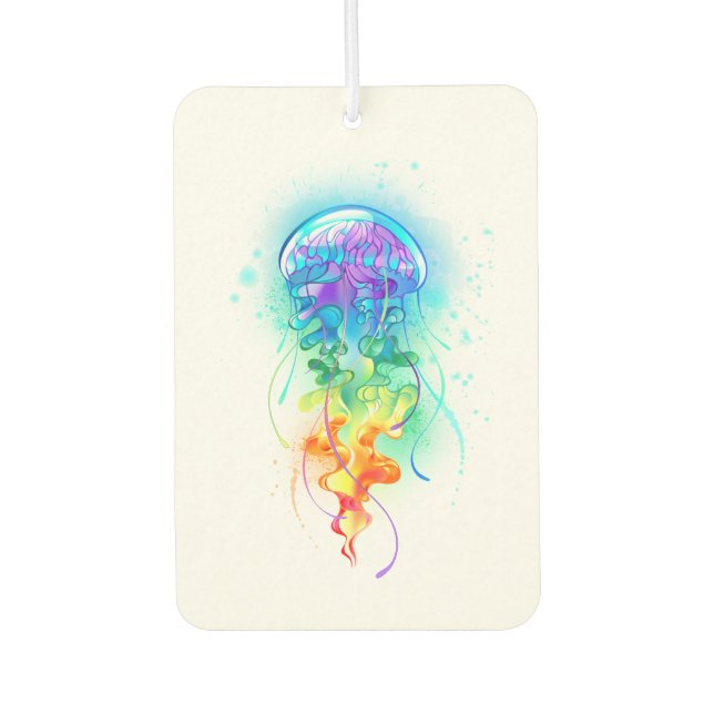 Rainbow jellyfish air freshener (Front)