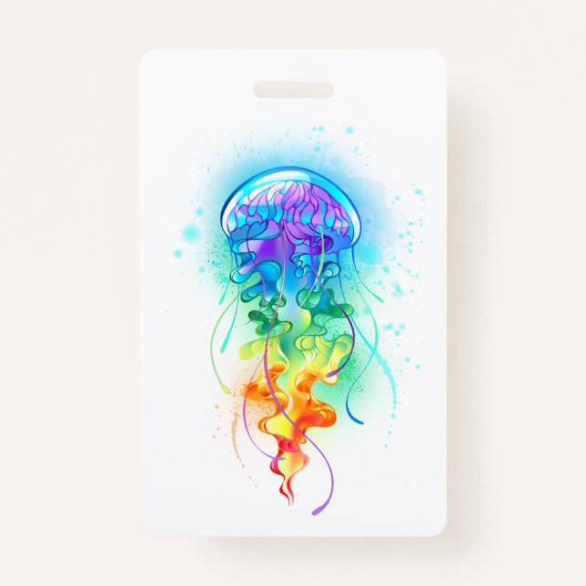Rainbow jellyfish badge (Front)