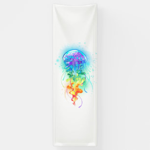 Rainbow jellyfish banner