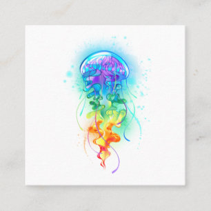 Rainbow jellyfish calling card
