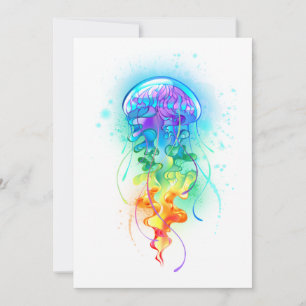 Rainbow jellyfish card