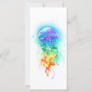 Rainbow jellyfish card