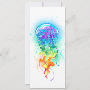 Rainbow jellyfish card