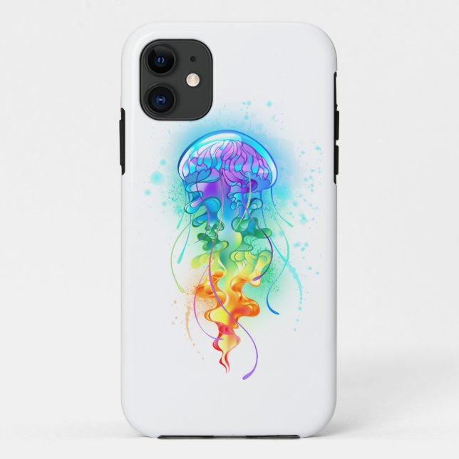 Rainbow jellyfish Case-Mate iPhone case (Back)