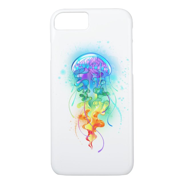 Rainbow jellyfish Case-Mate iPhone case (Back)