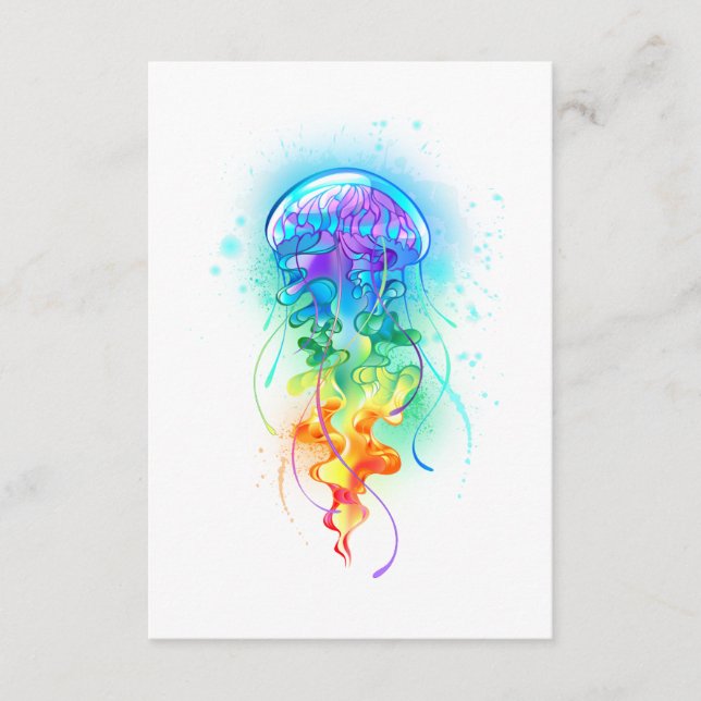 Rainbow jellyfish enclosure card (Front)
