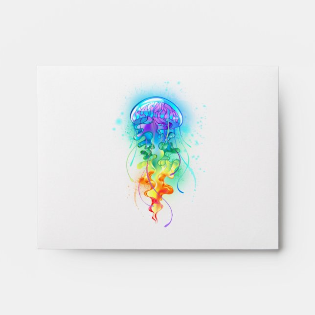 Rainbow jellyfish envelope (Front)