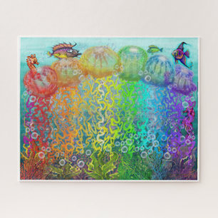 Rainbow Jellyfish Jigsaw Puzzle