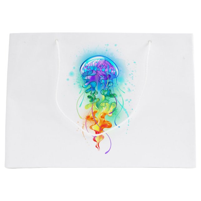 Rainbow jellyfish large gift bag (Front)