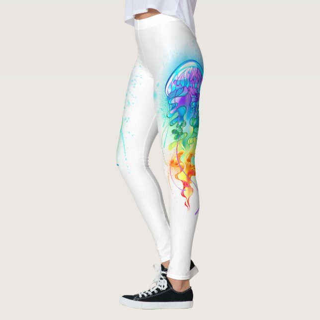 Rainbow jellyfish leggings (Left)