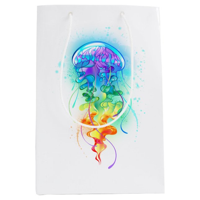 Rainbow jellyfish medium gift bag (Front)