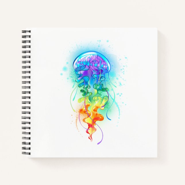 Rainbow jellyfish notebook (Front)