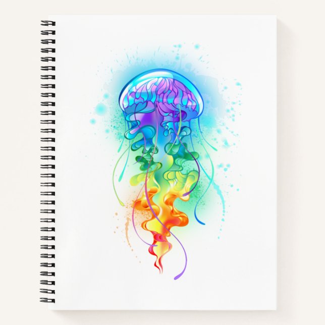 Rainbow jellyfish notebook (Front)