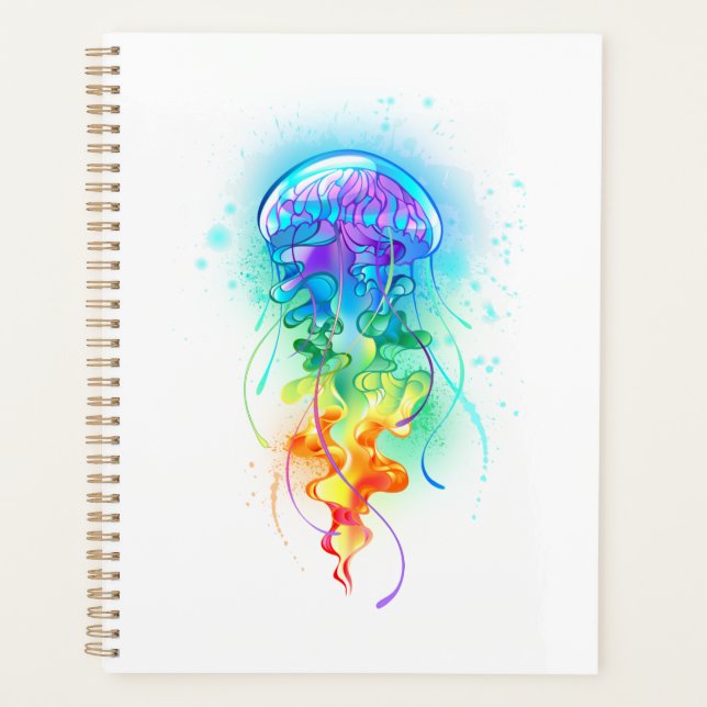 Rainbow jellyfish planner (Front)