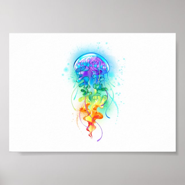 Rainbow jellyfish poster (Front)