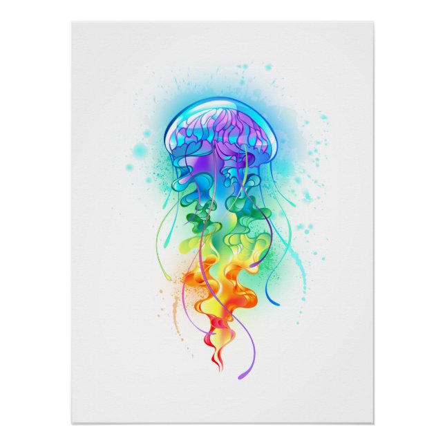 Rainbow jellyfish poster (Front)