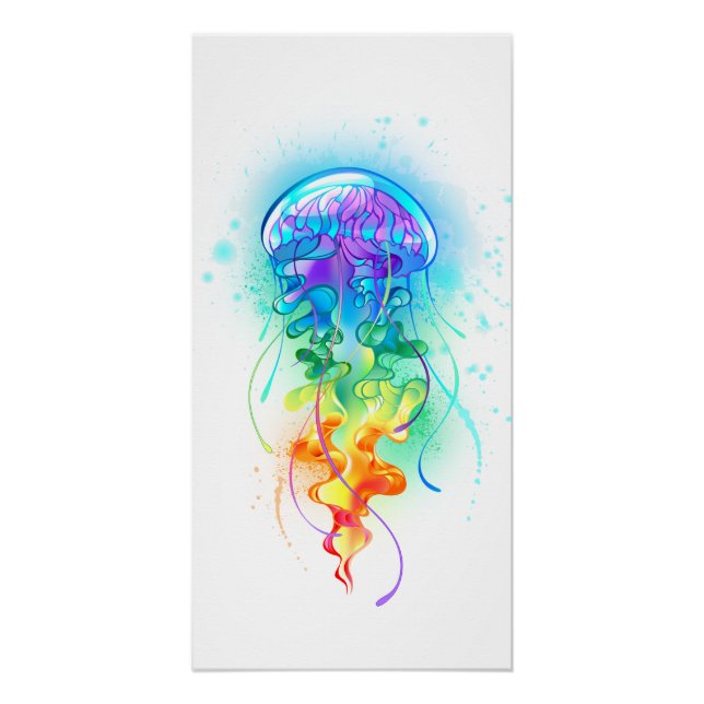 Rainbow jellyfish poster (Front)